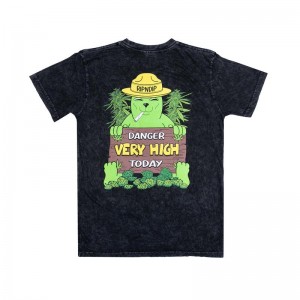 Ripndip Smokey Alien Bear Shirts Black Wash | CA FM2338