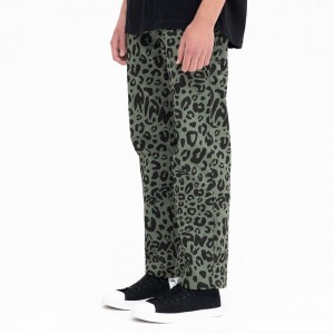 Ripndip Spotted Cotton Twill Pants Olive | CA ZG2410