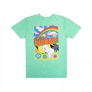 Ripndip Summer Camp Shirts Mint Wash | CA IS2293