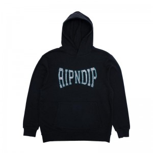 Ripndip Summer Revenge Rhinestone Hoodie Black | CA ZG2566