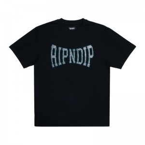 Ripndip Summer Revenge Rhinestone Shirts Black | CA FM2299