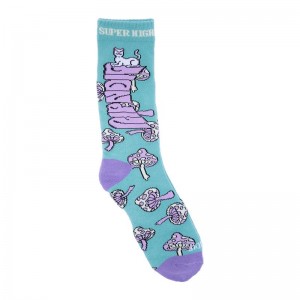 Ripndip Super Psychedelic Socks Olive / Lavender | CA GL2668