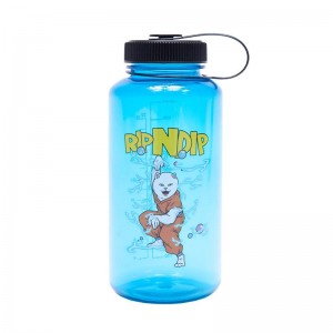 Ripndip Super Sainerm 32oz Water Bottle Accessories Blue | CA PQ2984