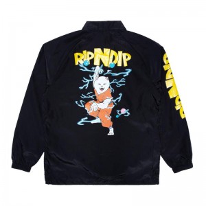 Ripndip Super Sanerm Coach Jackets Black | CA VD2511