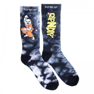 Ripndip Super Sanerm Socks Black | CA MA2683