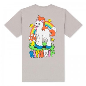 Ripndip Taste The Rainbow Shirts Grey | CA WY2235