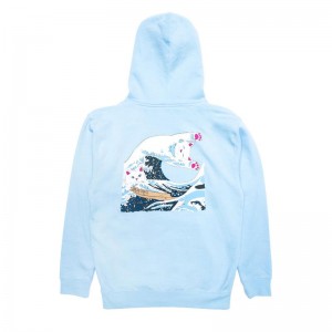 Ripndip The Great Wave Of Nerm Hoodie Blue | CA DN2599