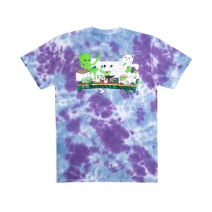 Ripndip Wake And Bake Shirts Purple Lavender | CA SO2340