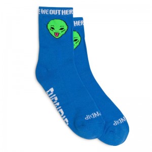 Ripndip We Out Here Mid Socks Blue | CA TV2652