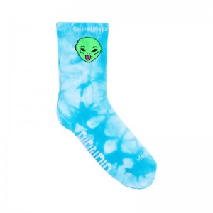 Ripndip We Out Here Mid Socks Light Blue | CA BC2685