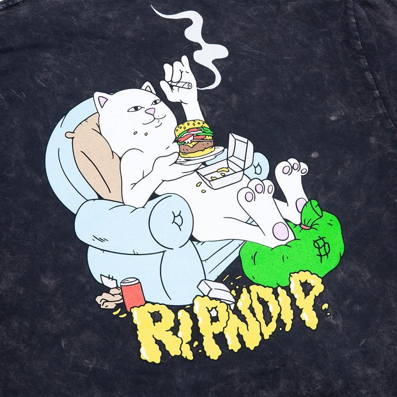 Ripndip 2 Moods Long Sleeve Black Wash | CA WY2454