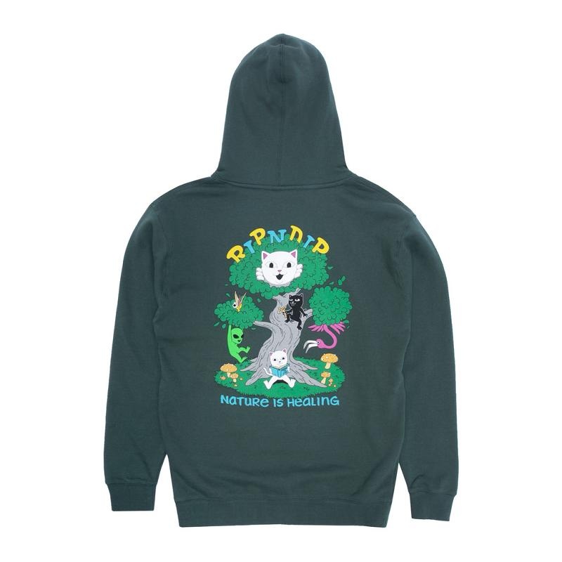 Ripndip Adventure Club Hoodie Green | CA YU2554