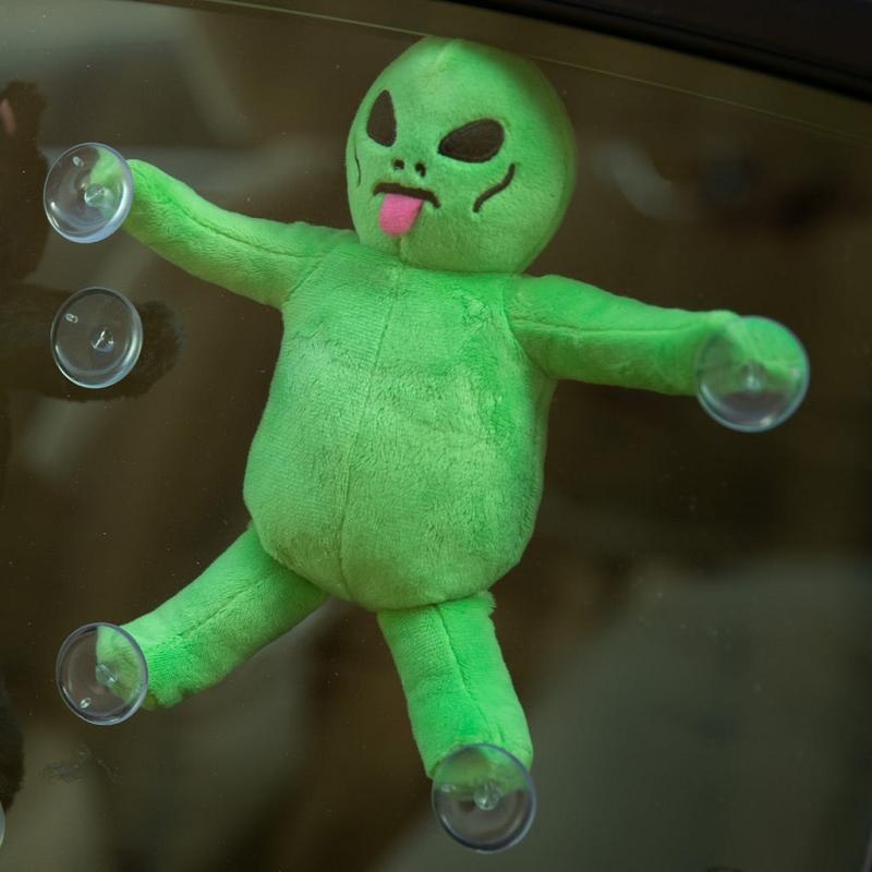 Ripndip Alien Window Plush Suction Cup Plush Doll Accessories Green | CA XF2759