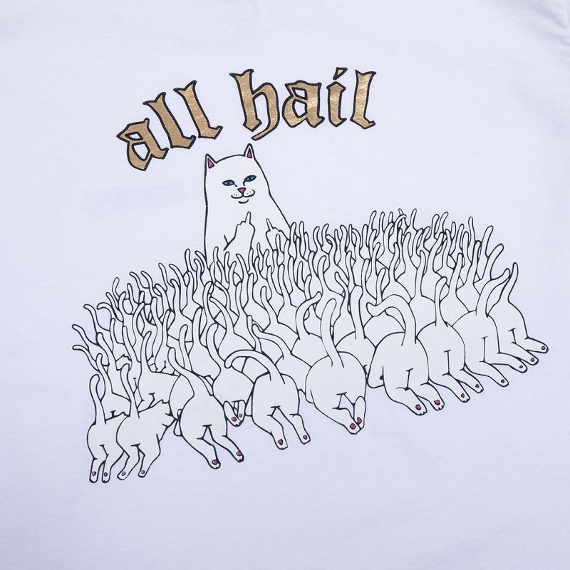 Ripndip All Hail L/S Long Sleeve White | CA GL2441