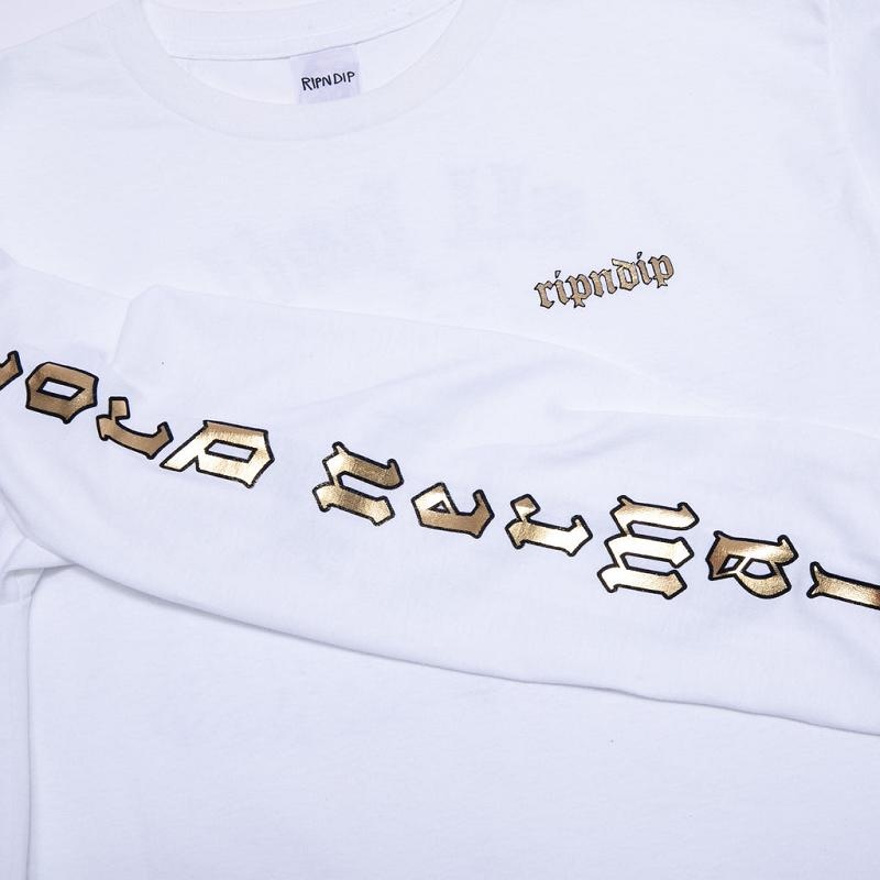 Ripndip All Hail L/S Long Sleeve White | CA GL2441