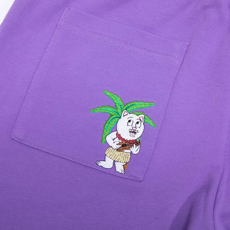 Ripndip Aloha Nerm Sweat Shorts Lavender | CA VD2178