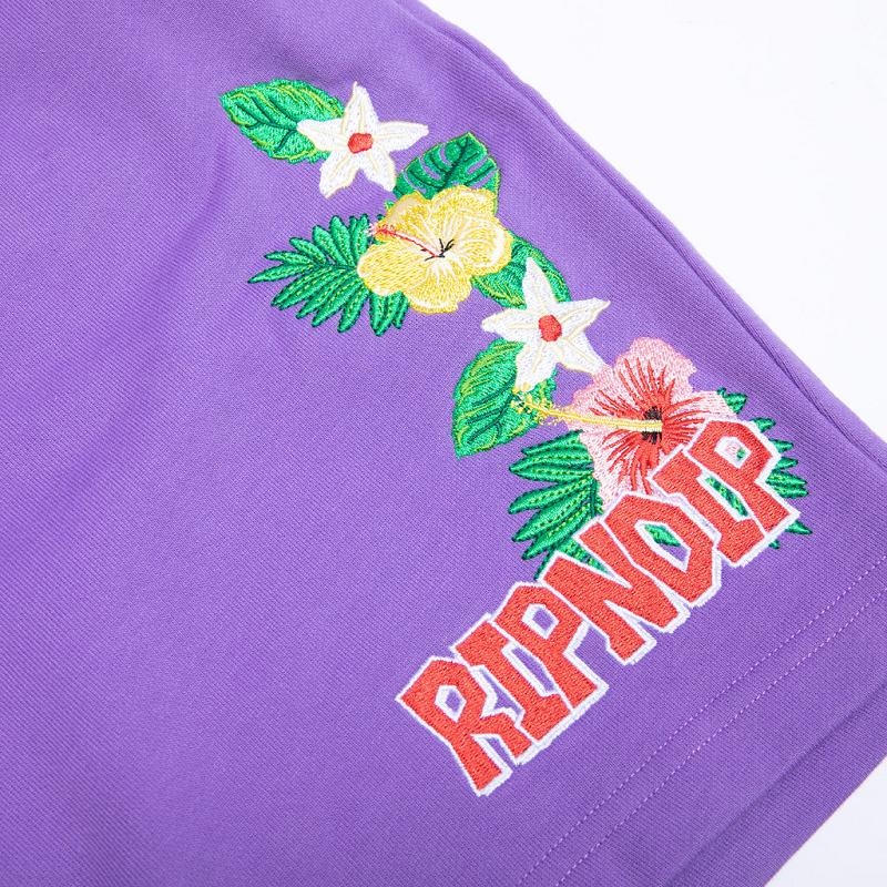 Ripndip Aloha Nerm Sweat Shorts Lavender | CA VD2178