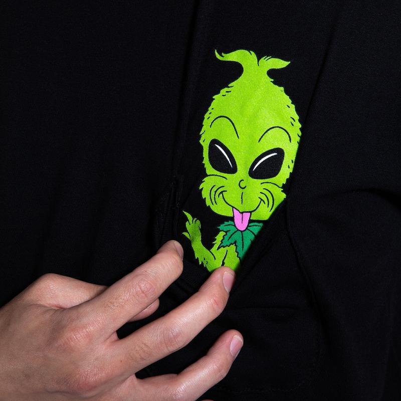 Ripndip Bah Humbug Pocket Shirts Black | CA YU2372