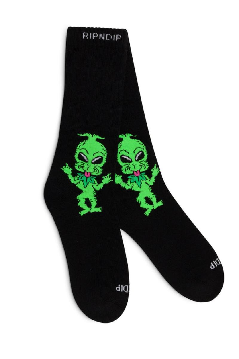 Ripndip Bah Humbug Socks Black | CA WY2655