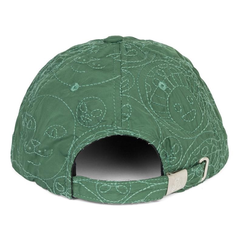 Ripndip Barry Bonds 6 Panel Quilted Strapback Hats Deep Green | CA MA2051