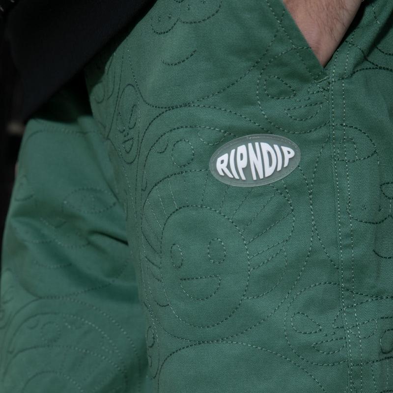 Ripndip Barry Bonds Twill Pants Deep Green | CA NB2379