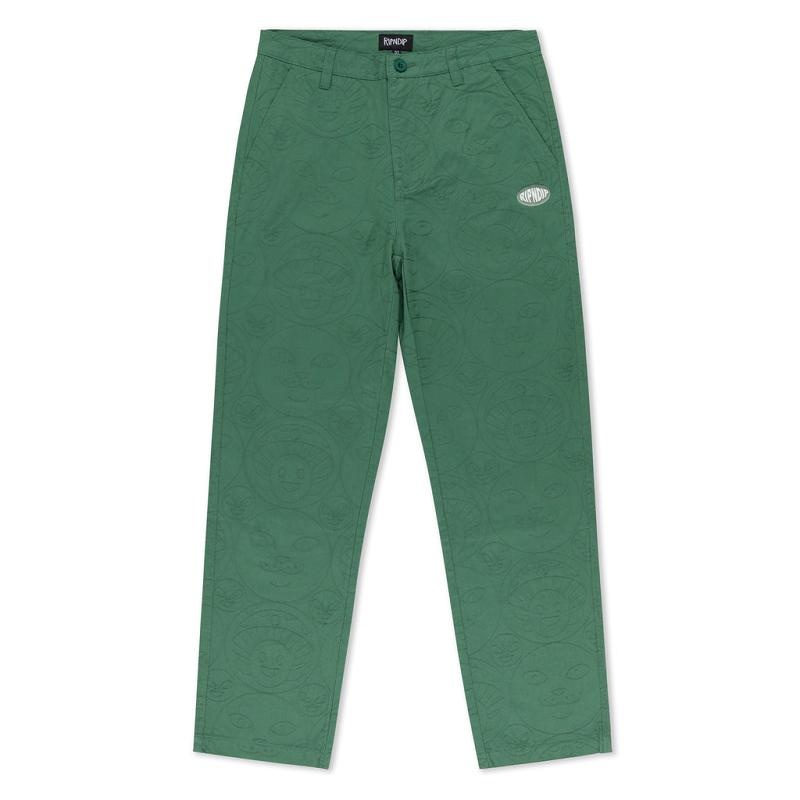 Ripndip Barry Bonds Twill Pants Deep Green | CA NB2379