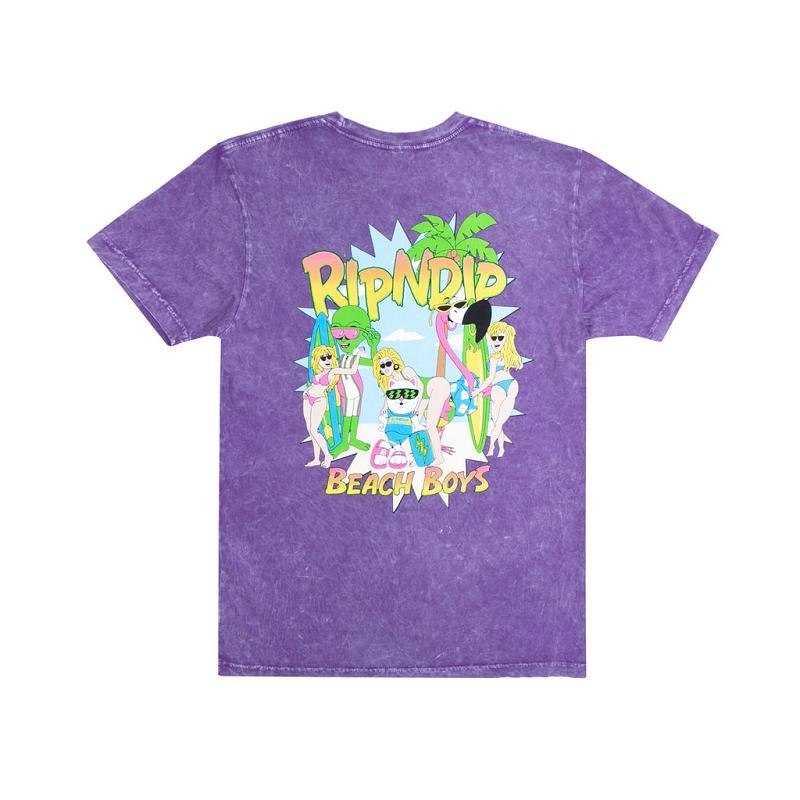 Ripndip Beach Boys Shirts Purple Wash | CA VD2308