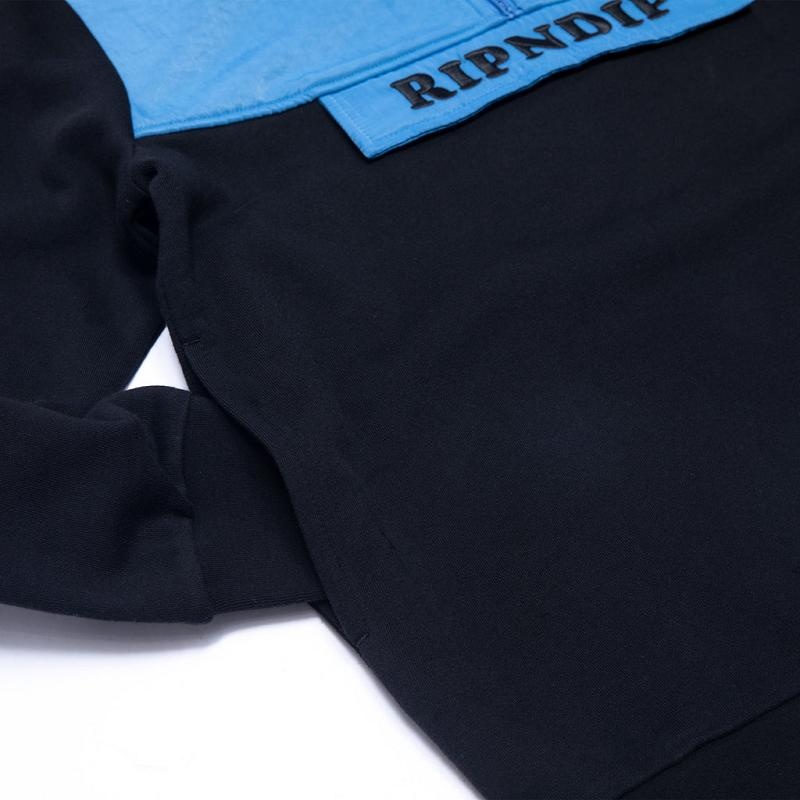 Ripndip Beverly Half Zip Jackets Blue | CA CE2512