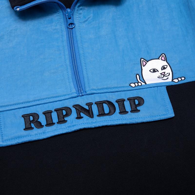 Ripndip Beverly Half Zip Jackets Blue | CA CE2512