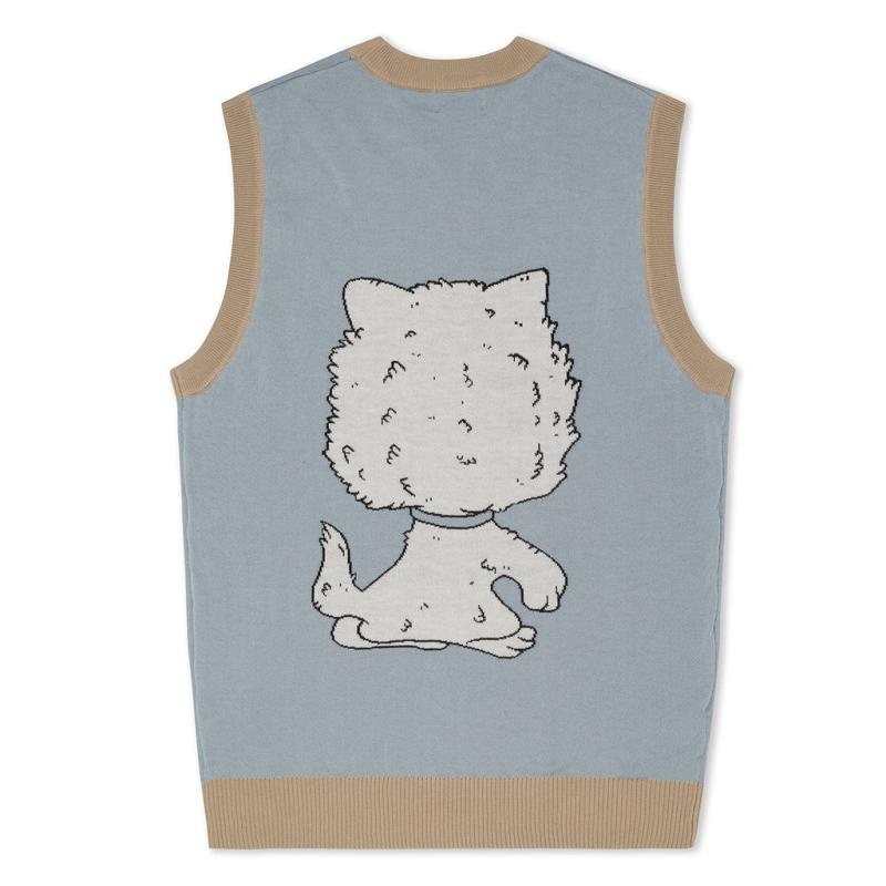 Ripndip Big Head Knit Vest Sweaters Light | CA AP2140