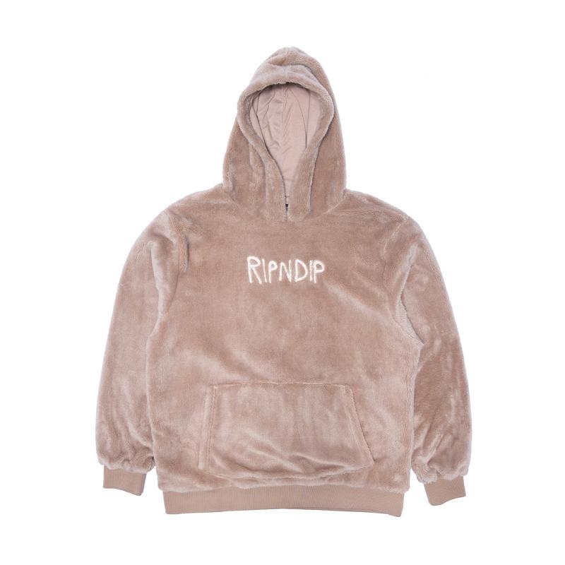 Ripndip Bradbury Sherpa Hoodie Brown | CA PQ2602