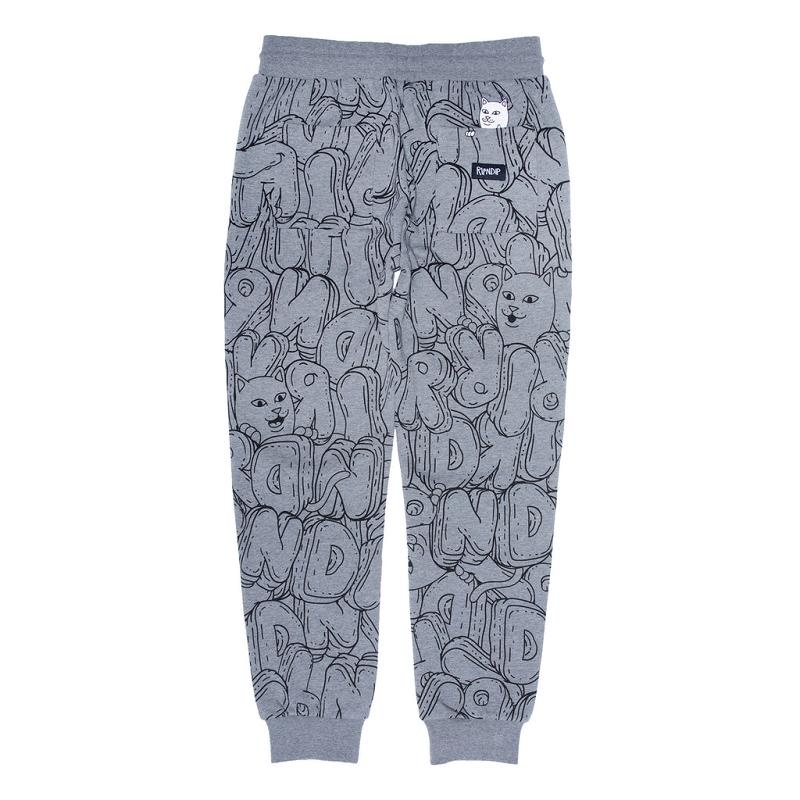 Ripndip Bubble Bobble Sweatpants Grey | CA NB2128