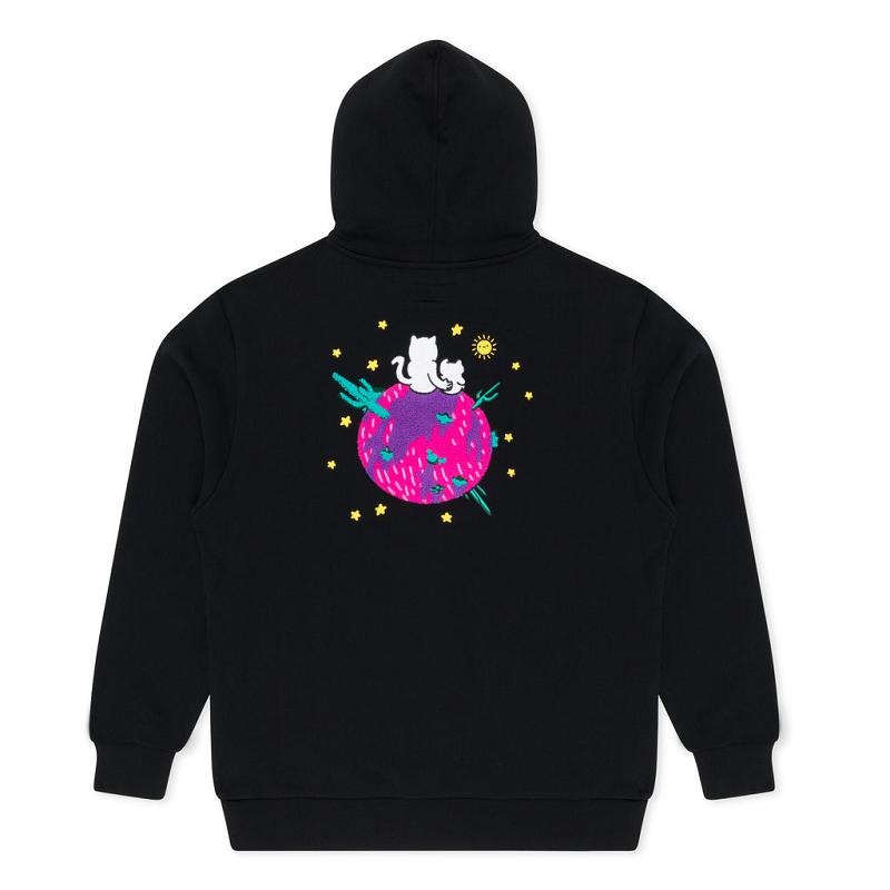 Ripndip Buddies In Space Hoodie Black | CA NB2535