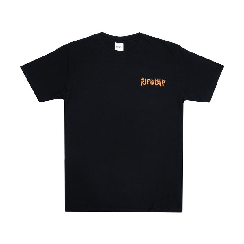 Ripndip Burn Shirts Black | CA EX2323