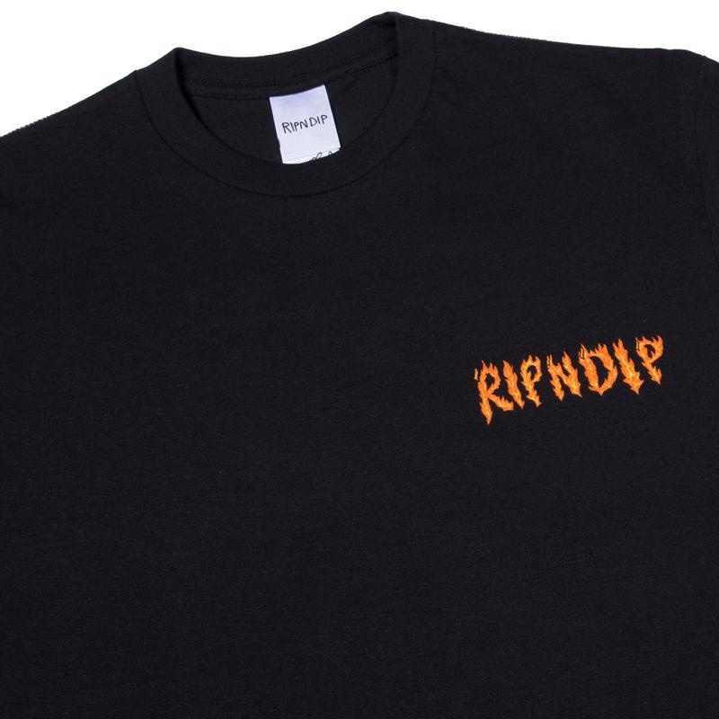 Ripndip Burn Shirts Black | CA EX2323