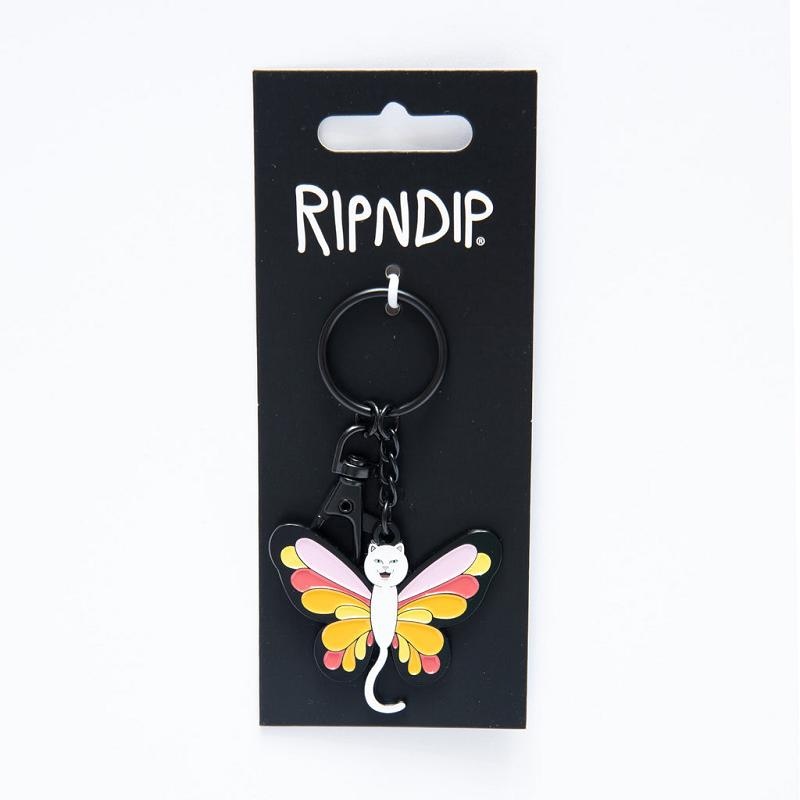 Ripndip Butterfly Nerm Metal Keychain Accessories | CA UT2916