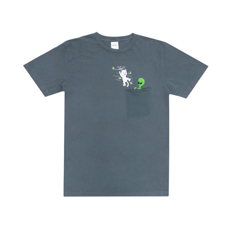 Ripndip Bye Bye Pocket Shirts Grey | CA AP2270