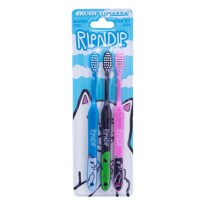 Ripndip Characters Toothbrush 3 Pack Accessories Multicolor | CA ZG2805