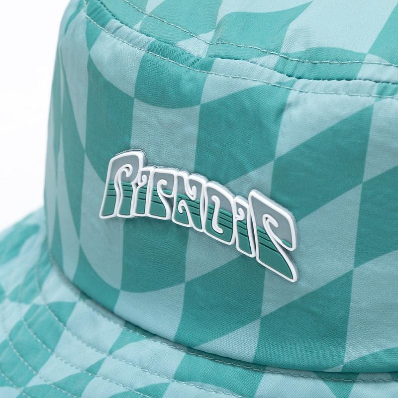 Ripndip Checked Bucket Hats Olive | CA BC2075