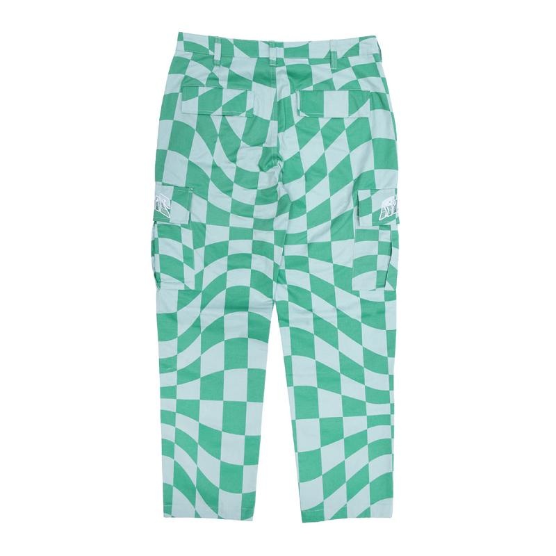 Ripndip Checked Cargo Pants Olive / Deep Green | CA UT2397