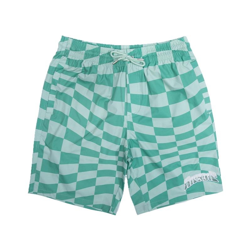 Ripndip Checked Swim Shorts Olive / Deep Green | CA XF2176