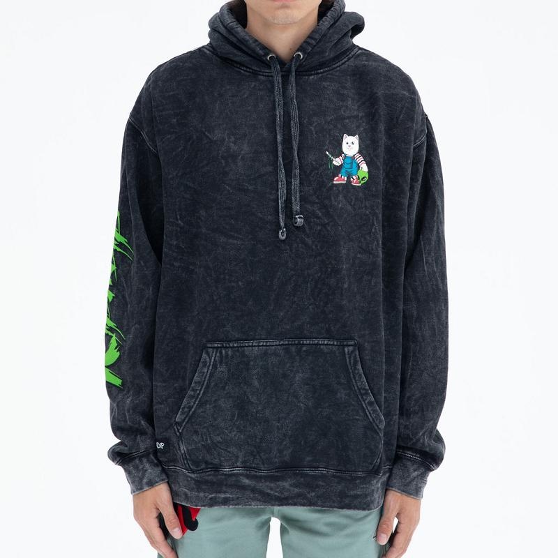 Ripndip Childs Play Hoodie Black Wash | CA ZG2618