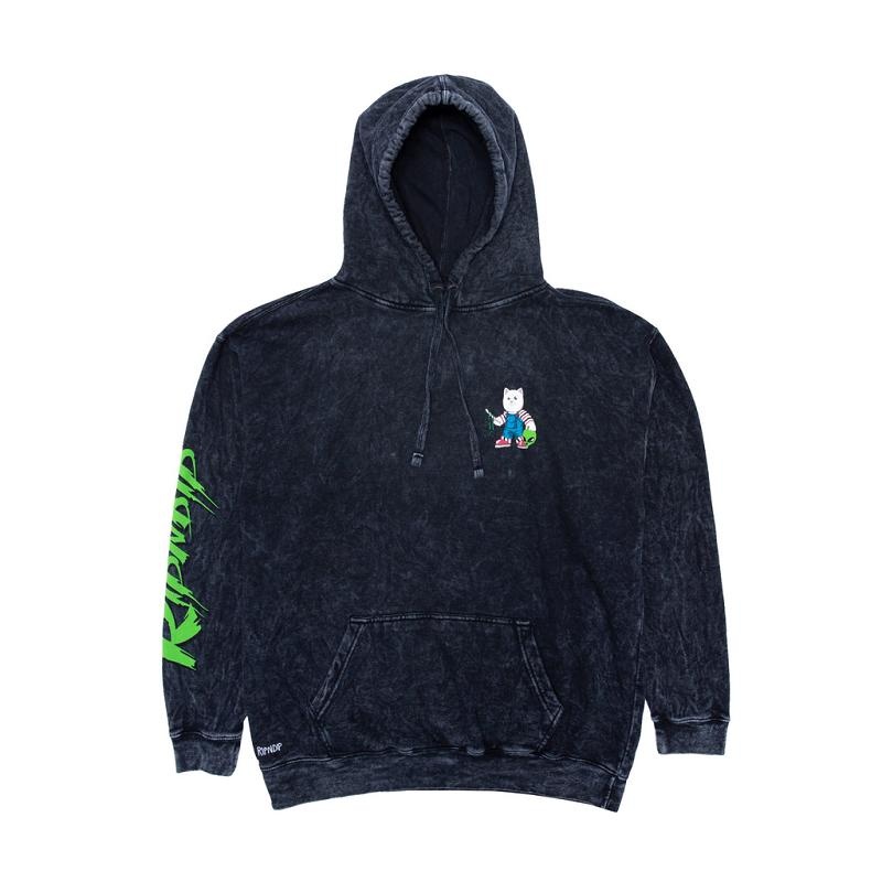 Ripndip Childs Play Hoodie Black Wash | CA ZG2618