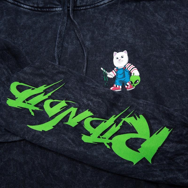 Ripndip Childs Play Hoodie Black Wash | CA ZG2618