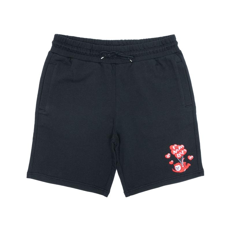 Ripndip Cupids Nightmare Sweat Shorts Black | CA OR2190