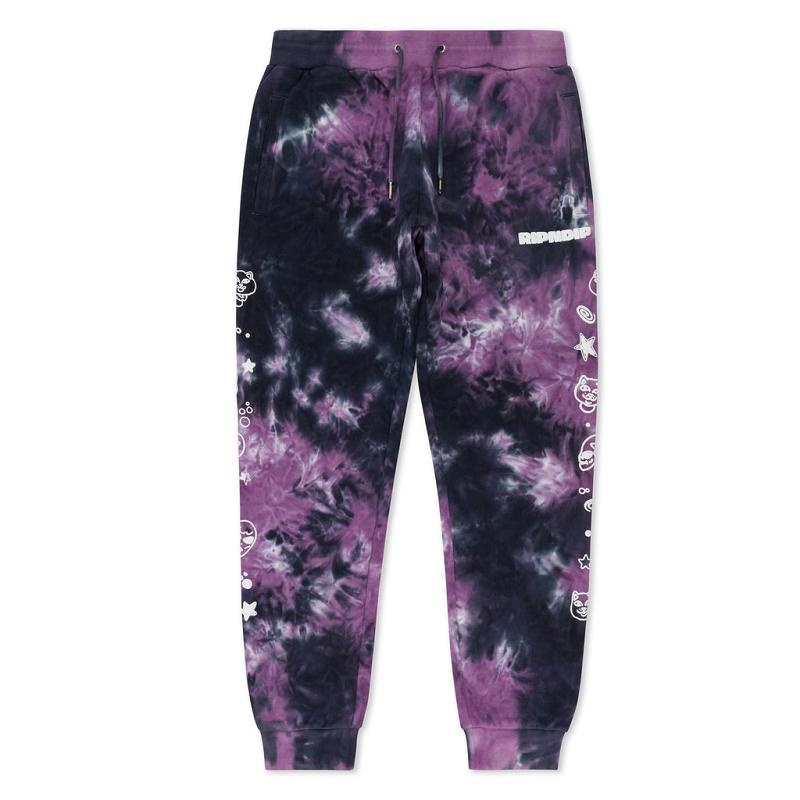 Ripndip Dance Forever Sweatpants Black / Purple | CA JJ2120