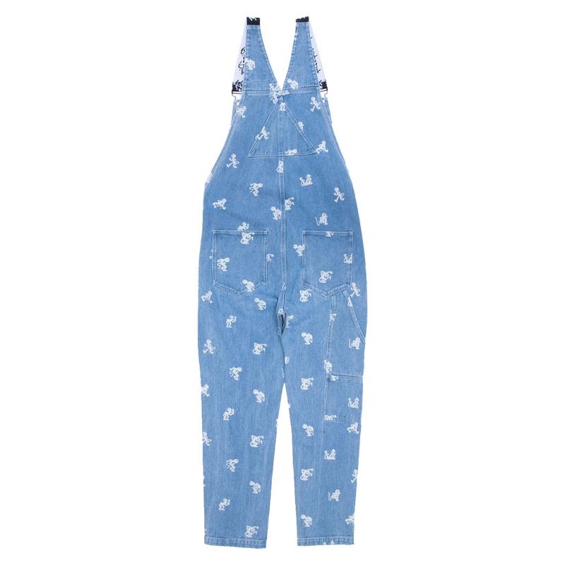 Ripndip Dance Party Denim Overalls Pants Wash | CA NB2405