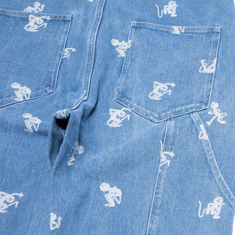 Ripndip Dance Party Denim Overalls Pants Wash | CA NB2405