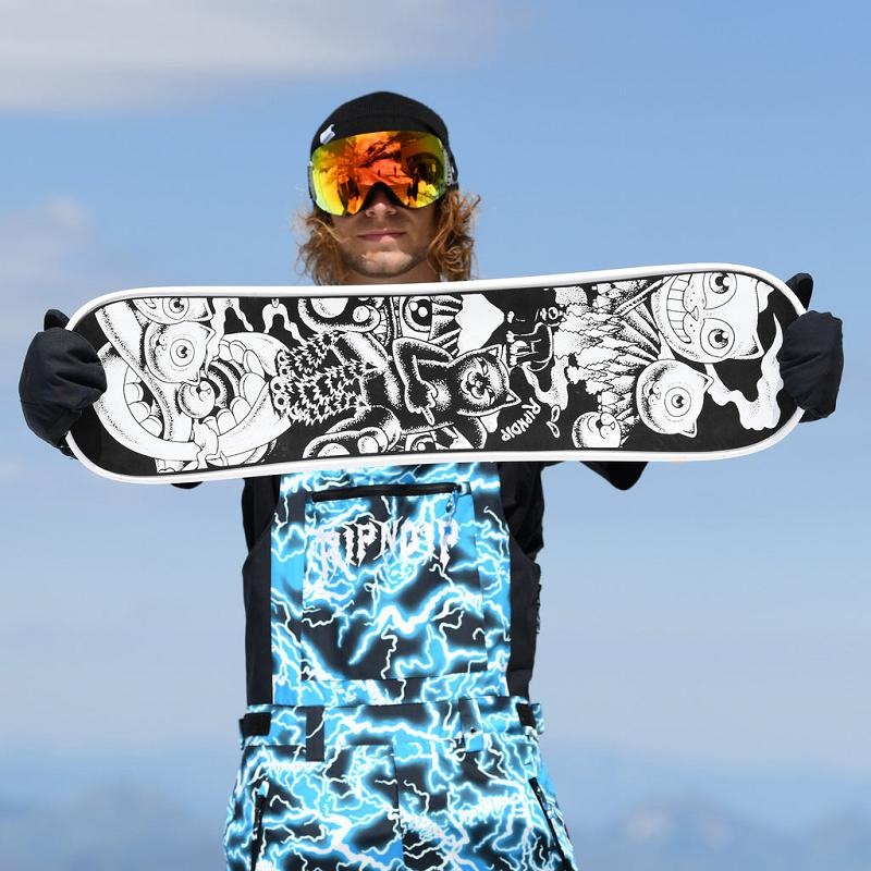 Ripndip Dark Twisted Fantasy Snow Skateboard Black / White | CA FM2714