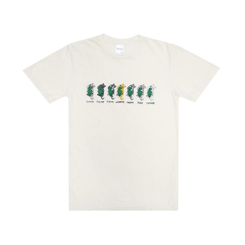 Ripndip Days Of The Week Shirts Beige | CA XF2254